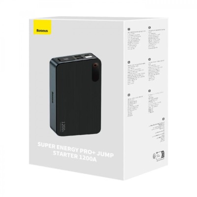 Автомобільний пускозарядний пристрій Baseus Super Energy Pro+ 1200A Car Jump Starter (C00245700111-00) Black