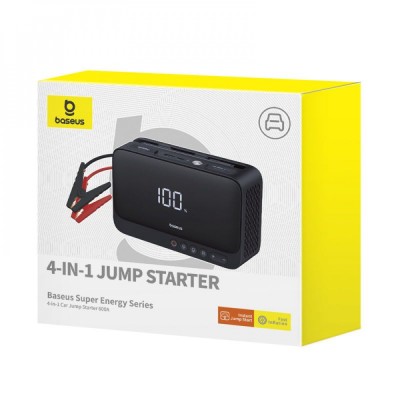 Автомобільний пускозарядний пристрій Baseus Super Energy Series 4-in-1 Car Jump Starter 600A (C00245902111-00) Black