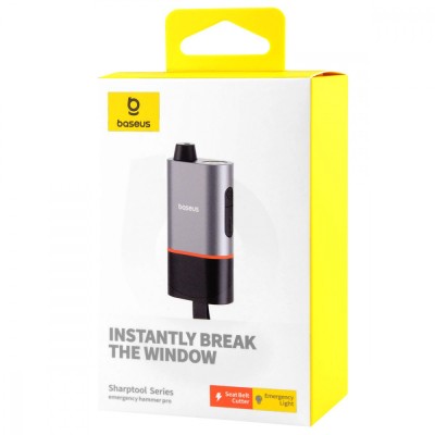 Автомобільний Рятувальний молоток Baseus SharpTool Series Emergency Hammer Pro C10934401111-00 Black