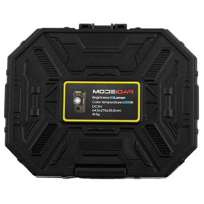 Акумуляторний LED ліхтарик D49 з запальничкою black
