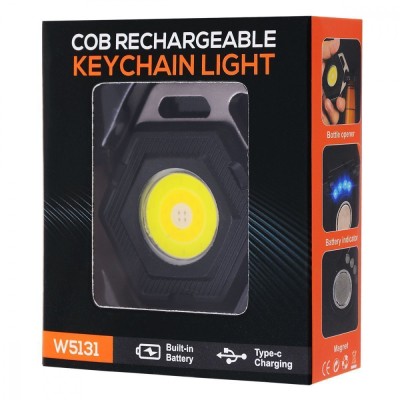 Акумуляторний LED ліхтарик W5131 з Type-C (7 режимів,шнур,магніт)