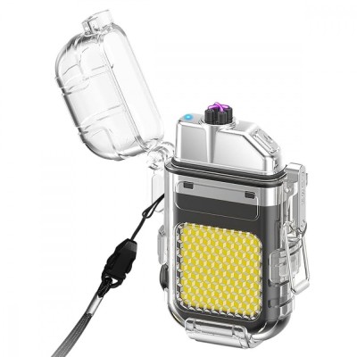 Акумуляторний LED ліхтарик ZC-209 з запальничкою (black)