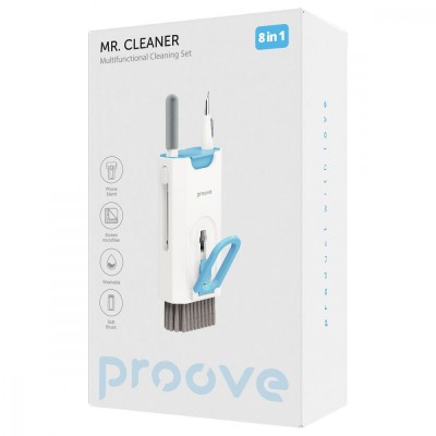 Багатофункціональний набір для чищення Proove Mr. Cleaner 8in1 (MCS00000802) (white)