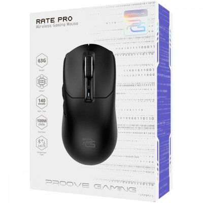 Бездротова ігрова миша Proove Gaming Rate Pro black