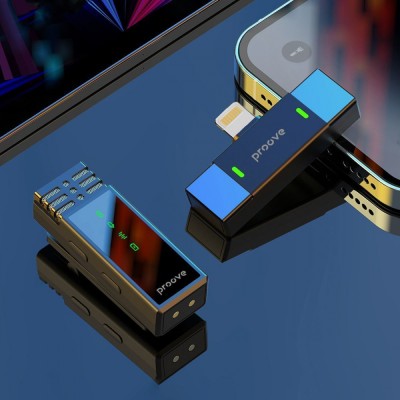 Бездротовий петличний мікрофон Proove Record Lightning (PMRC00010102) Black