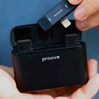 Бездротовий петличний мікрофон Proove Record Lightning (PMRC00010102) Black