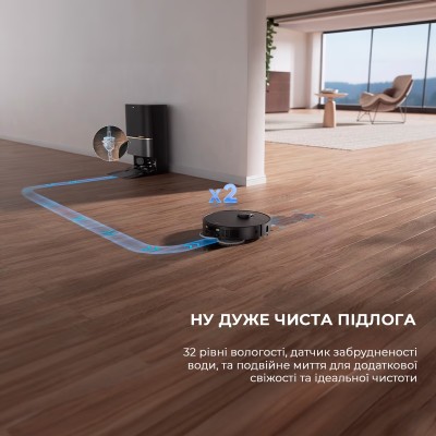 Робот-пилосос Dreame Bot X40 Ultra Complete (RLX63CE-2-Bl) Black