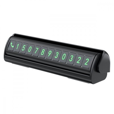 Паркувальна Карта Proove Twins Parking Number Plate black