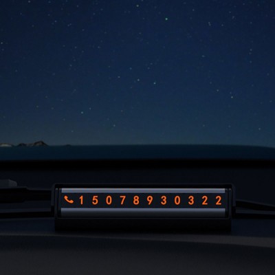 Паркувальна Карта Proove Twins Parking Number Plate black