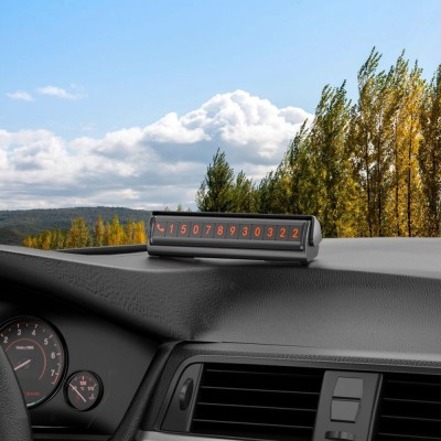 Паркувальна Карта Proove Twins Parking Number Plate black