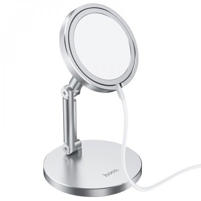Підставка для магнітної беспровідної зарядки Hoco PH39 Daring silver