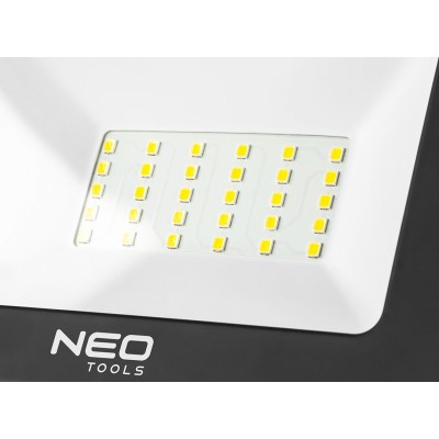 Прожектор Neo Tools, 220В, 5400лм, 2х30Вт, кабель 3м з вилкою, на штативі 1.8м, алюміній, IP65 (99-061)