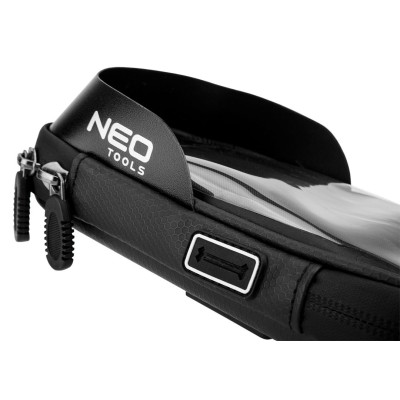 Сумка велосипедна Neo Tools з тримачем для смартфона до 6", водонепроникна, чорний Сумка велосипедна Neo Tools з тримачем для смартфона до 6", водонепроникна, чорний