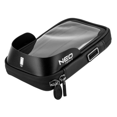 Сумка велосипедна Neo Tools з тримачем для смартфона до 6", водонепроникна, чорний Сумка велосипедна Neo Tools з тримачем для смартфона до 6", водонепроникна, чорний