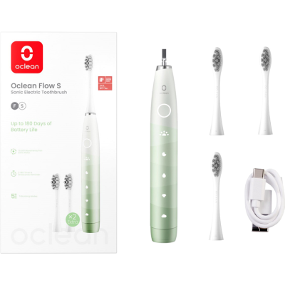 Щітка зубна Oclean Flow S Electric Toothbrush Green Щітка зубна Oclean Flow S Electric Toothbrush Green