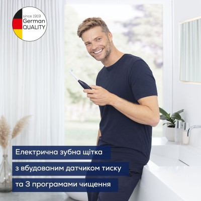 Щітка зубна електр. Beurer, насадок-1, 3 програми чистки, футляр, чорний (TB_50) Щітка зубна електр. Beurer, насадок-1, 3 програми чистки, футляр, чорний (TB_50)