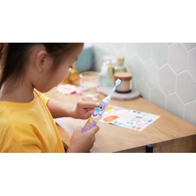 Щітка зубна електр. Philips, Philips Sonicare For Kids, для дітей, насадок-1, 2 комплекти наклейок, білий (HX3601/01) Щітка зубна електр. Philips, Philips Sonicare For Kids, для дітей, насадок-1, 2 комплекти наклейок, білий (HX3601/01)