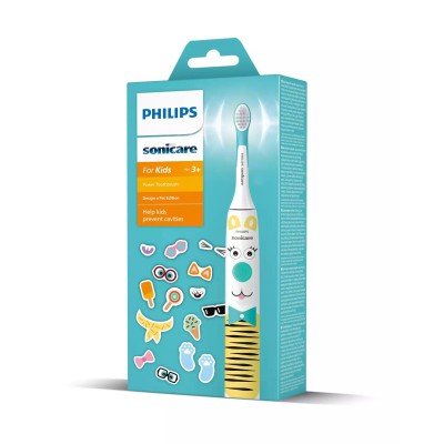Щітка зубна електр. Philips, Philips Sonicare For Kids, для дітей, насадок-1, 2 комплекти наклейок, білий (HX3601/01) Щітка зубна електр. Philips, Philips Sonicare For Kids, для дітей, насадок-1, 2 комплекти наклейок, білий (HX3601/01)