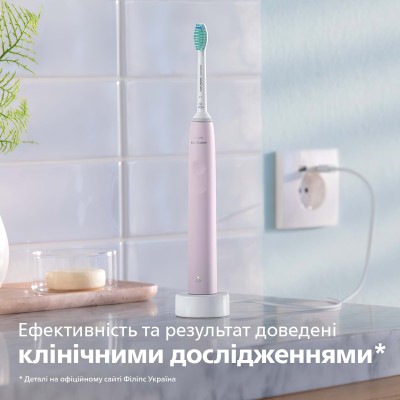 Щітка зубна електр. Philips, Sonicare 3100 series, 31т. колив/хв, насадок-1, рожевий (HX3671/11) Щітка зубна електр. Philips, Sonicare 3100 series, 31т. колив/хв, насадок-1, рожевий (HX3671/11)