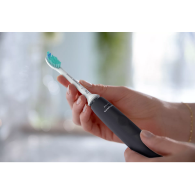 Щітка зубна електр. Philips, Sonicare 3100 series, 31т. колив/хв, насадок-1, чорний (HX3671/14) Щітка зубна електр. Philips, Sonicare 3100 series, 31т. колив/хв, насадок-1, чорний (HX3671/14)