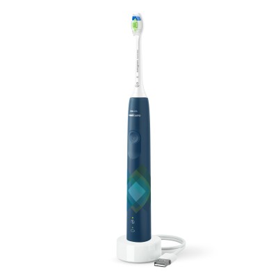 Щітка зубна електр. Philips, Sonicare 4100 Series, 31т. колив/хв, насадок-1, синій (HX3689/42)