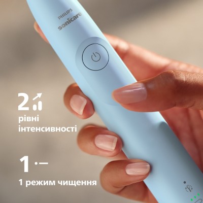 Щітка зубна електр. Philips, Sonicare 5300 Series, 62т. колив/хв, насадок-1, блакитний (HX7106/01)