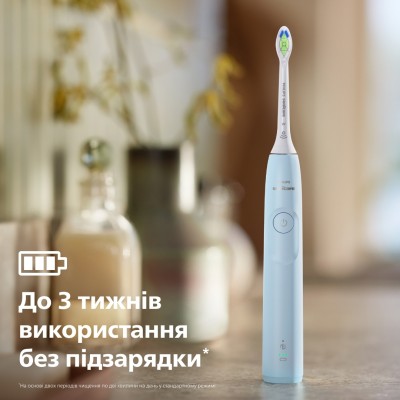 Щітка зубна електр. Philips, Sonicare 5300 Series, 62т. колив/хв, насадок-1, блакитний (HX7106/01)