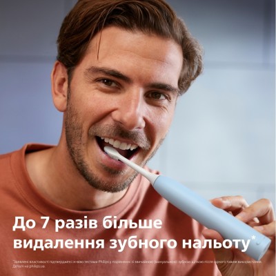 Щітка зубна електр. Philips, Sonicare 5300 Series, 62т. колив/хв, насадок-1, блакитний (HX7106/01)