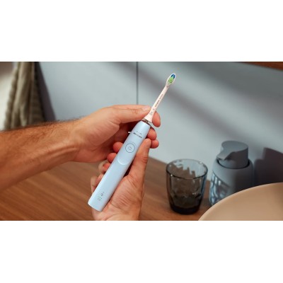 Щітка зубна електр. Philips, Sonicare 5300 Series, 62т. колив/хв, насадок-1, блакитний (HX7106/01)
