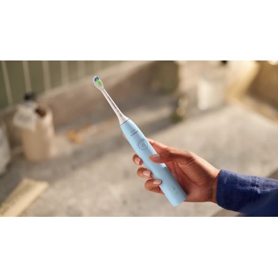 Щітка зубна електр. Philips, Sonicare 5300 Series, 62т. колив/хв, насадок-1, блакитний (HX7106/01)
