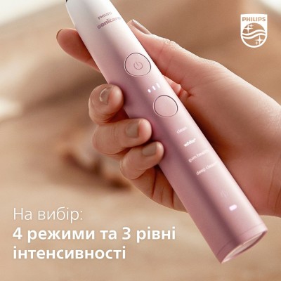 Щітка зубна електр. Philips, Sonicare DiamondClean Prestige 9900, 62т. колив/хв, насадок-1, SenseIQ, зарядний чохол, рожевий (HX Щітка зубна електр. Philips, Sonicare DiamondClean Prestige 9900, 62т. колив/хв, насадок-1, SenseIQ, зарядний чохол, рожевий (HX