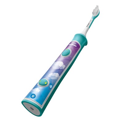 Щітка зубна електр. Philips, Sonicare For Kids, для дітей, 62т. колив/хв, насадок-2, Bluetooth, голубий (HX6322/04)