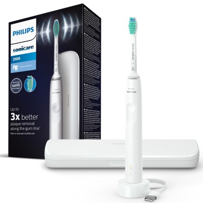 Щітка зубна електр. Philips, Sonicare Gemini 3100, 31т. колив/хв, насадок-1, футляр, білий (HX3673/13) Щітка зубна електр. Philips, Sonicare Gemini 3100, 31т. колив/хв, насадок-1, футляр, білий (HX3673/13)