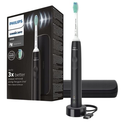 Щітка зубна електр. Philips, Sonicare Gemini 3100, 31т. колив/хв, насадок-1, футляр, чорний (HX3673/14) Щітка зубна електр. Philips, Sonicare Gemini 3100, 31т. колив/хв, насадок-1, футляр, чорний (HX3673/14)