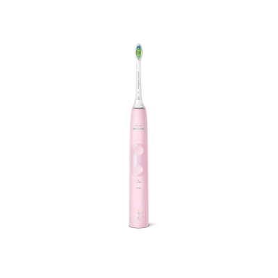 Щітка зубна електр. Philips, Sonicare ProtectiveClean 4500, набір , 62т. колив/хв, насадок-1, 2 шт в наборі, рожевий, чорний (HX Щітка зубна електр. Philips, Sonicare ProtectiveClean 4500, набір , 62т. колив/хв, насадок-1, 2 шт в наборі, рожевий, чорний (HX