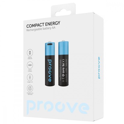 Акумуляторні батареї Proove Compact Energy AA 2 pcs (RBCE26010008) Black