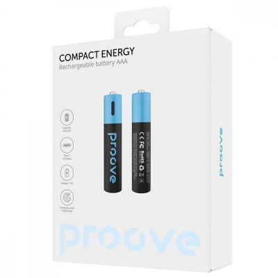 Акумуляторні батарейки Proove Compact Energy AAA 2 pcs (RBCE75010008) Black