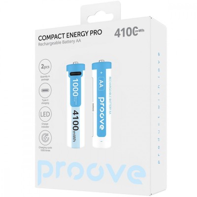 Акумуляторні батарейки Proove Compact Energy Pro AA 2 pcs (RBCE40702002) white