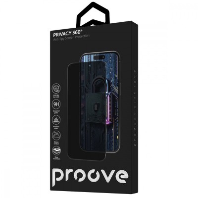 Захисне скло Proove Privacy 360 Installation Box iPhone 14 Pro Max/15 Plus/16 Plus black