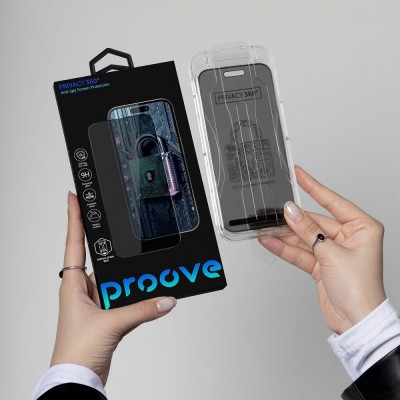 Захисне скло Proove Privacy 360 Installation Box iPhone 14 Pro Max/15 Plus/16 Plus black