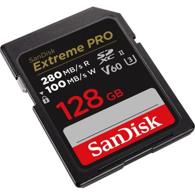 Карта пам'яті SanDisk SD 128GB C10 UHS-II U3 R280/W100MB/s Extreme Pro V60 (SDSDXEP-128G-GN4IN) Карта пам'яті SanDisk SD 128GB C10 UHS-II U3 R280/W100MB/s Extreme Pro V60 (SDSDXEP-128G-GN4IN)