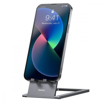 Підставка для телефону Baseus Foldable Metal (LUKP000013) Gray