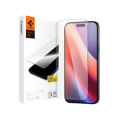 Скло Spigen для iPhone 16 Plus/15 Plus, Glas, tR SLIM HD, (1 Pack) (AGL06890)