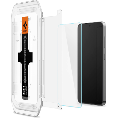 Скло Spigen для Samsung Galaxy S24/S25, tR EZ Fit HD, (2 Pack) (AGL07440)