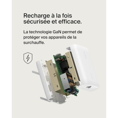 Зарядний пристрій мережевий Belkin 200Вт 4хUSB-С GAN PD PPS, білий (WCH015VFWH) Зарядний пристрій мережевий Belkin 200Вт 4хUSB-С GAN PD PPS, білий (WCH015VFWH)