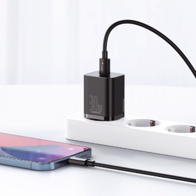 Зарядний Пристрій Baseus 1Type-C Super Si 30W (CCSUP-J02) White Зарядний Пристрій Baseus 1Type-C Super Si 30W (CCSUP-J02) White