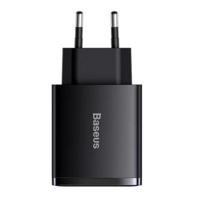 Зарядний Пристрій Baseus Compact Quick Charger 2xUSB U+C 30W (CCXJ-E01) Black