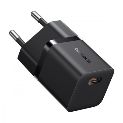 Зарядний Пристрій Baseus GaN5 Mini Fast Charger Type-C 25W (З кабелем Type-C to Type-C 100W 1m) (P10110909113-01) Black