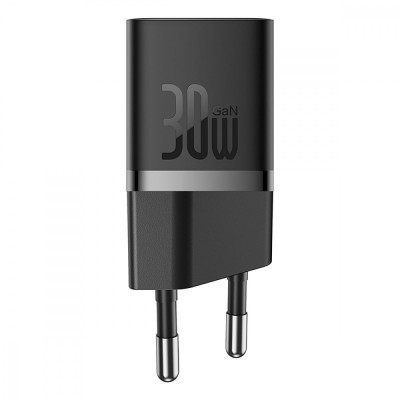 Зарядний Пристрій Baseus GaN5 Mini Fast Charger Type-C 30W (With Cable Type-C to Type-C 100W 1m) (P10110902213-00) white