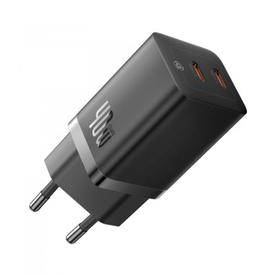 Зарядний Пристрій Baseus GaN5 Pro 40W Wall charger 2Type-C (CCGP180102) White